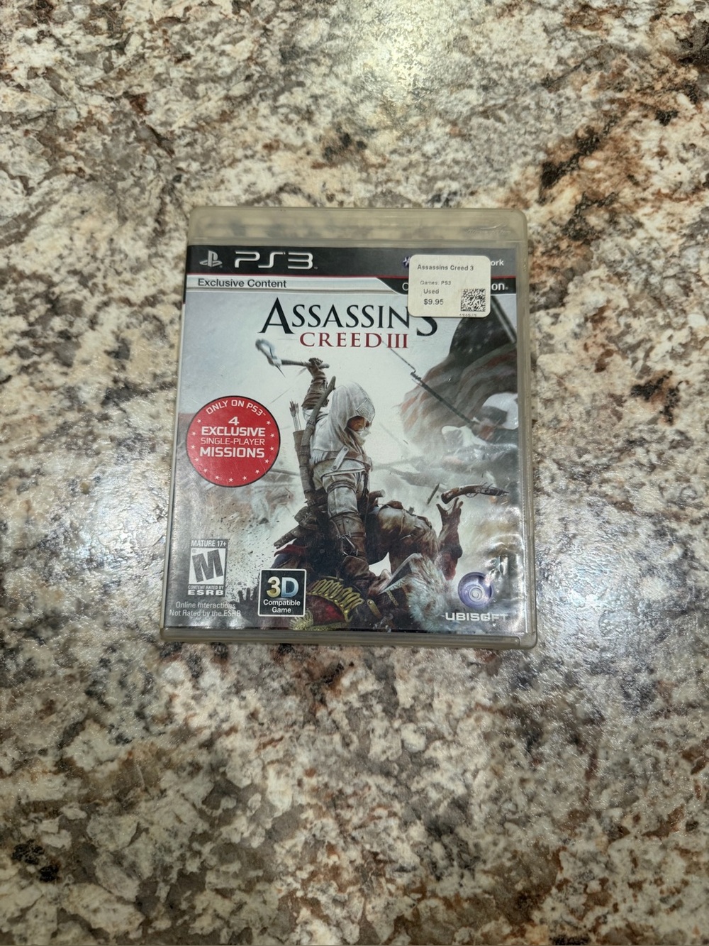 Assassin's Creed III 3 Playstation 3 Game PS3